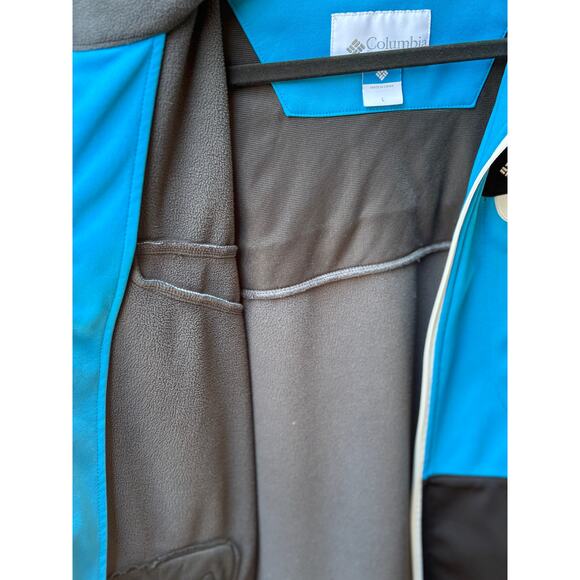 Columbia Ascender Softshell Jacket Men’s [Size L] Water-Resistant Windproof Blk - Picture 7 of 7